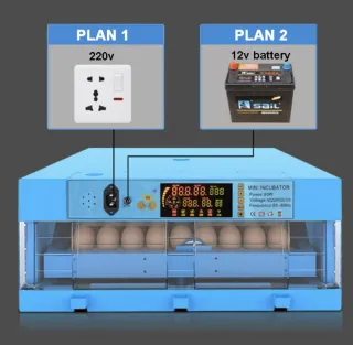 64 Eggs Fully Automatic Incubator