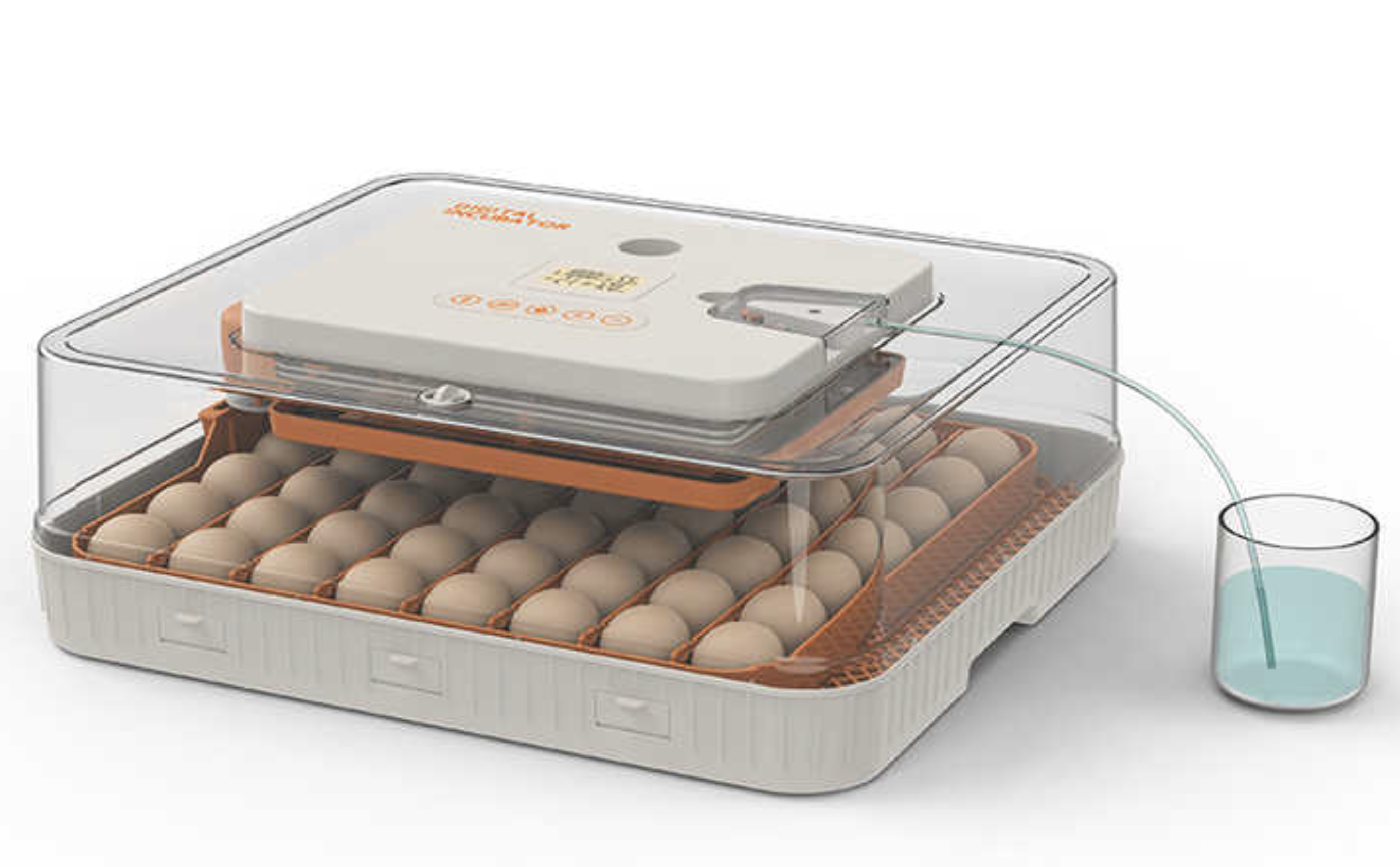 56 Eggs AC/DC Full Auto Incubator — Drip System (Wonegg)